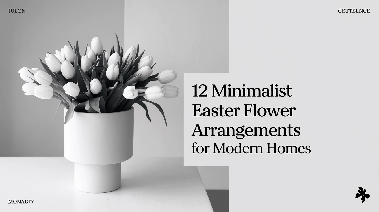 12 Minimalist Easter Flower Arrangements for Modern Homes