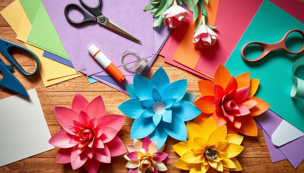 Paper Flower Crafting Materials