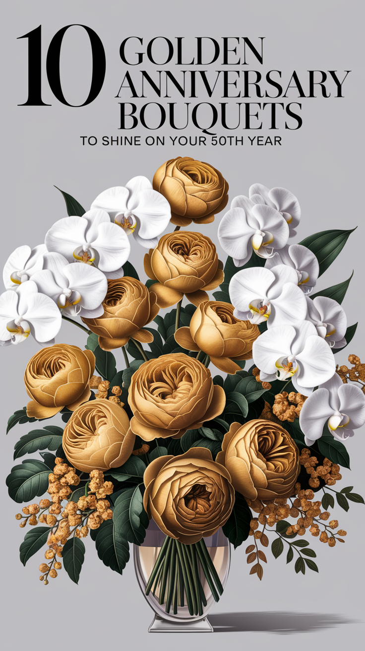 10 Golden Anniversary Bouquets