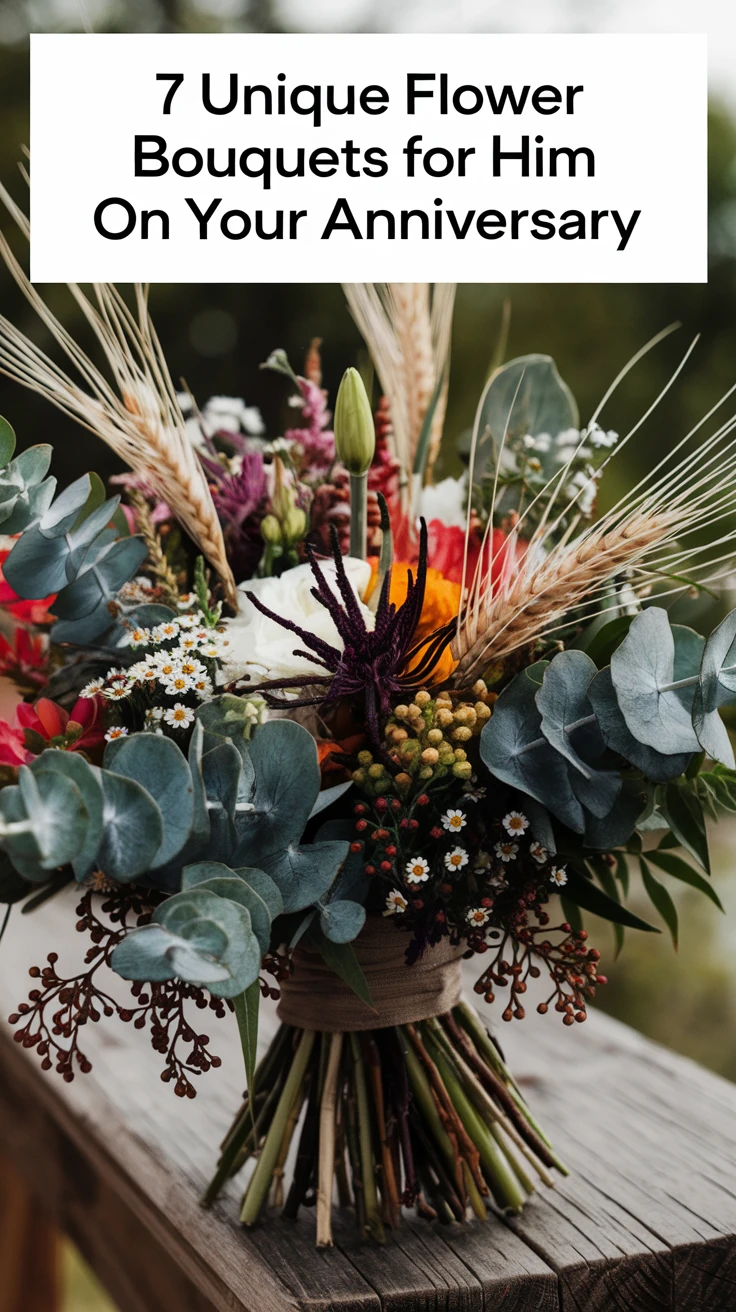 7 Unique Flower Bouquets for Him on Your Anniversary