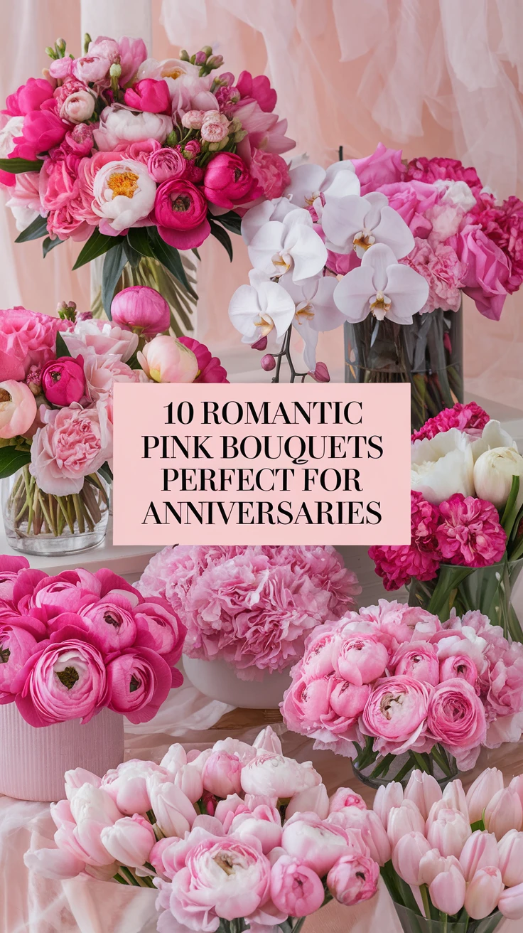 10 Romantic Pink Bouquets Perfect for Anniversaries