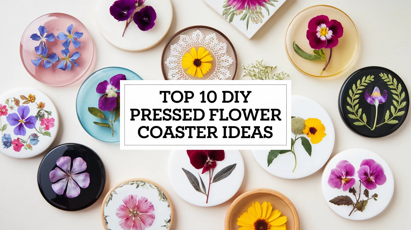 Top 10 DIY Pressed Flower Coaster Ideas