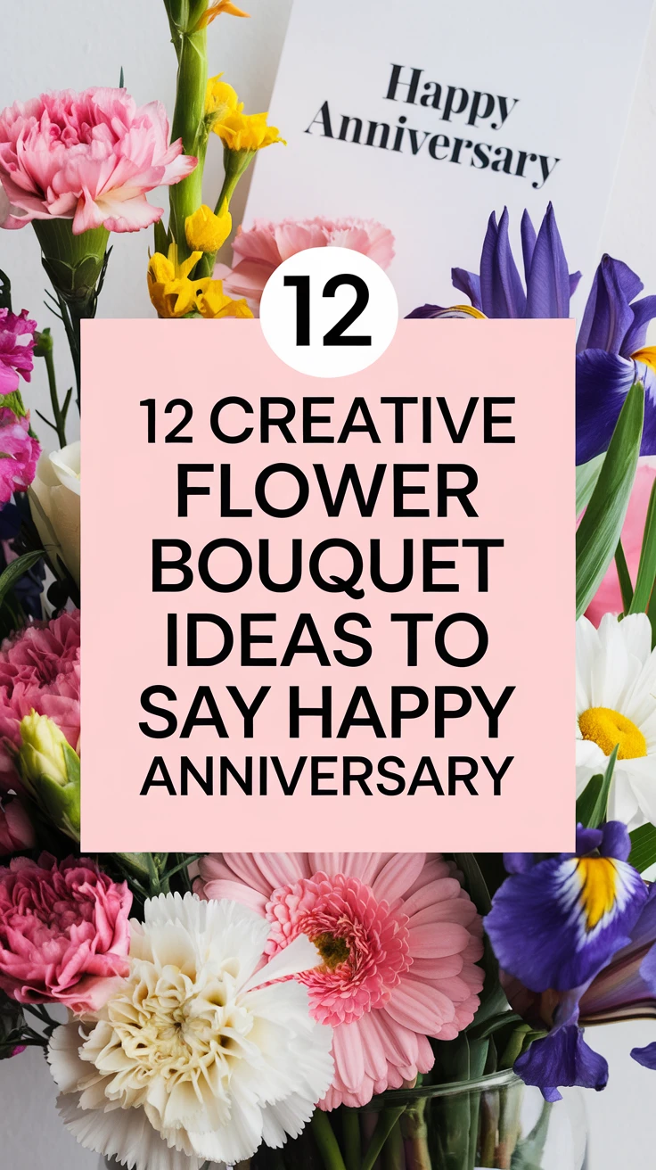 12 Creative Flower Bouquet Ideas to Say Happy Anniversary