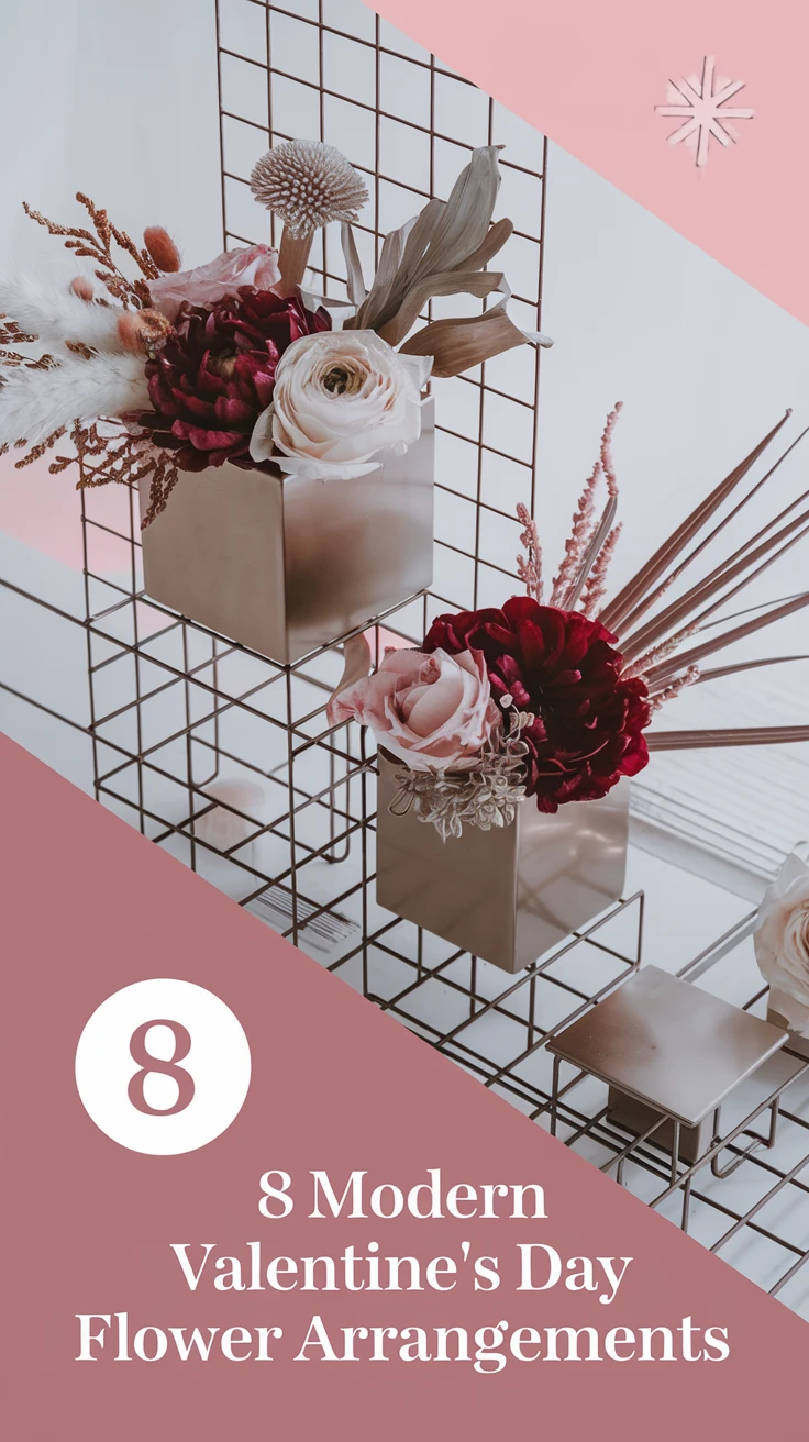 8 Modern Valentine's Day Flower Arrangements