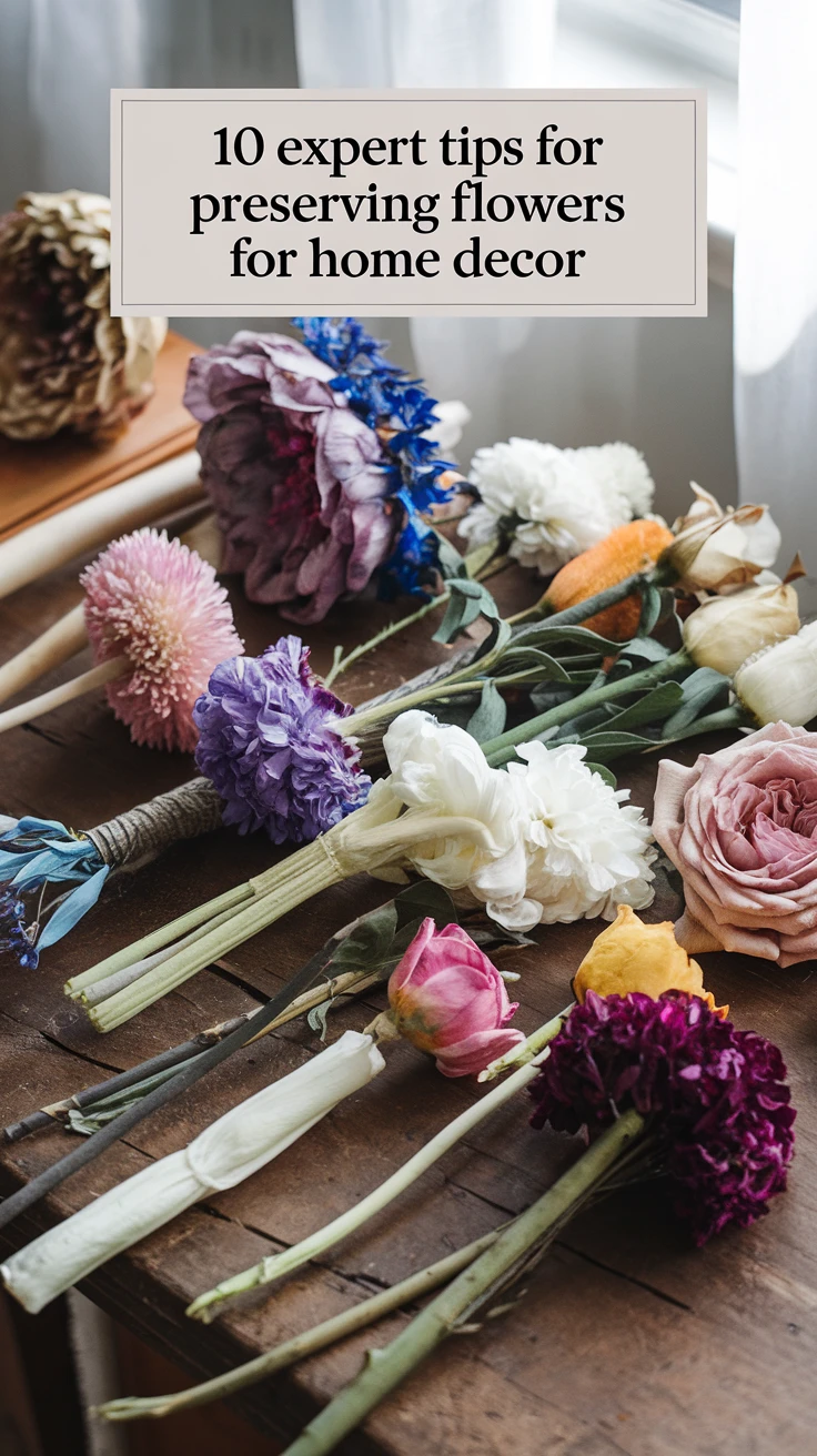 10 Expert Tips for Preserving Flowers for Home Decor