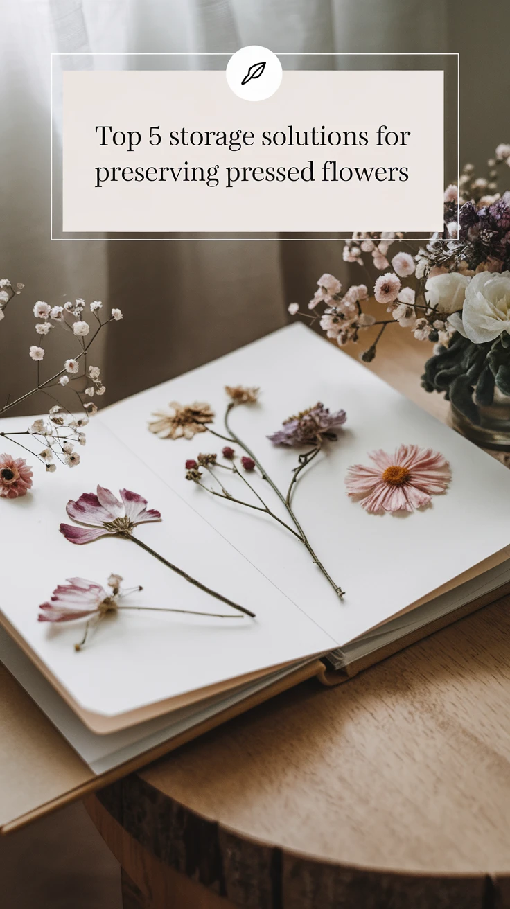 5 Storage Solutions for Preserving Pressed Flowers