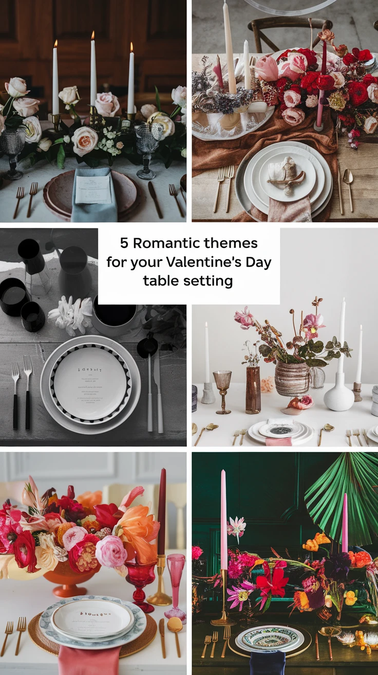 5 Romantic Themes for Your Valentine’s Day Table Setting