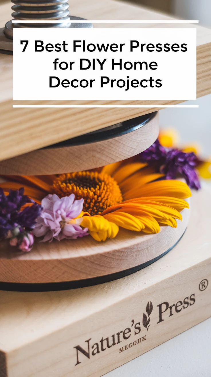 7 Best Flower Presses for DIY Home Decor Projects