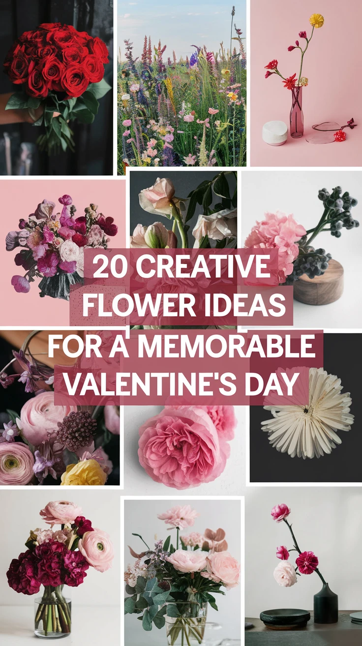 20 Creative Flower Ideas for a Memorable Valentine's Day