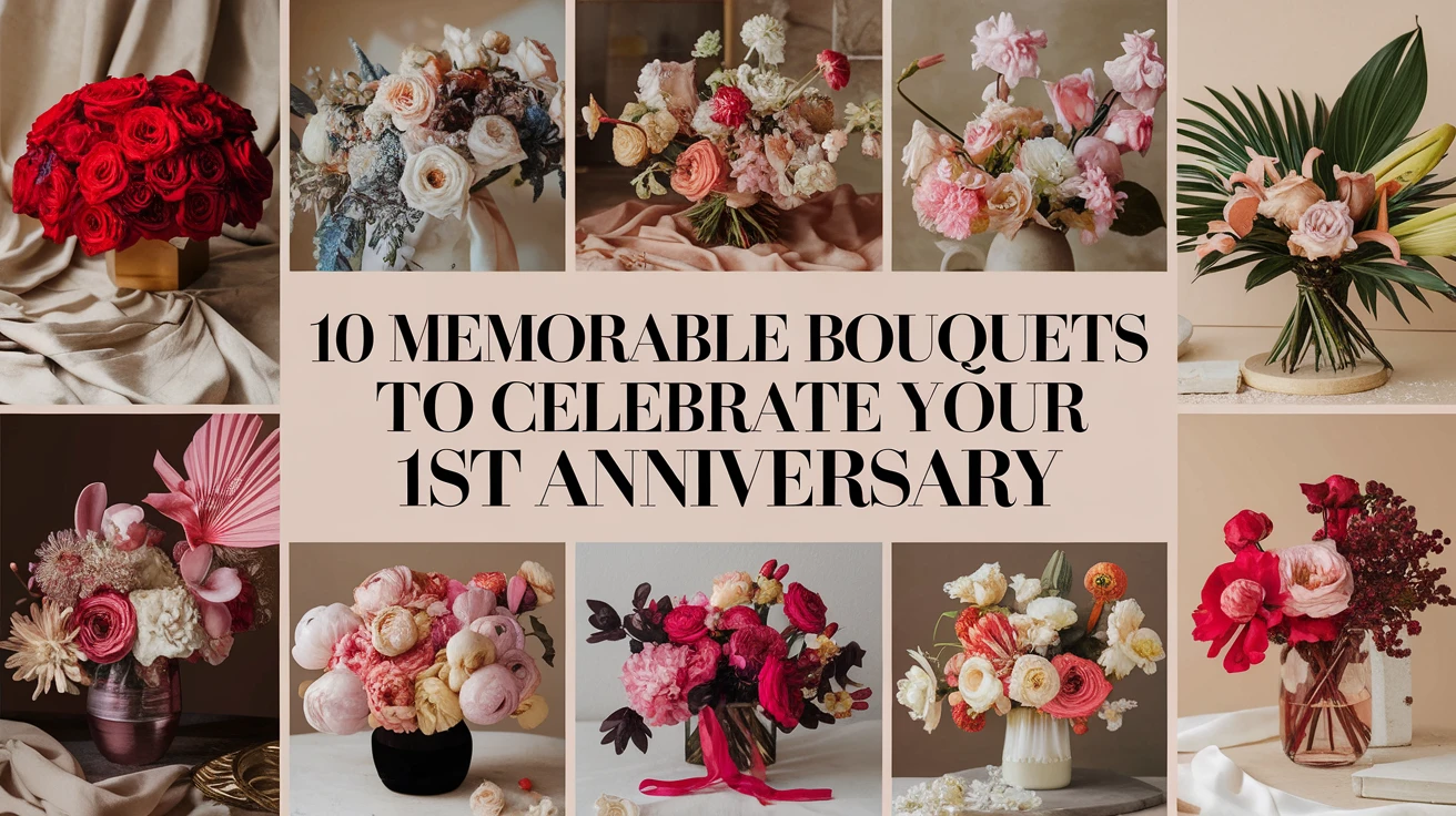 10 Memorable Bouquets to Celebrate Your 1st Anniversary