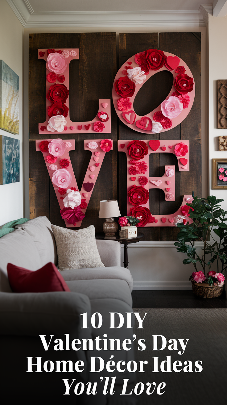 10 DIY Valentine's Day Home Decor Ideas You'll Love