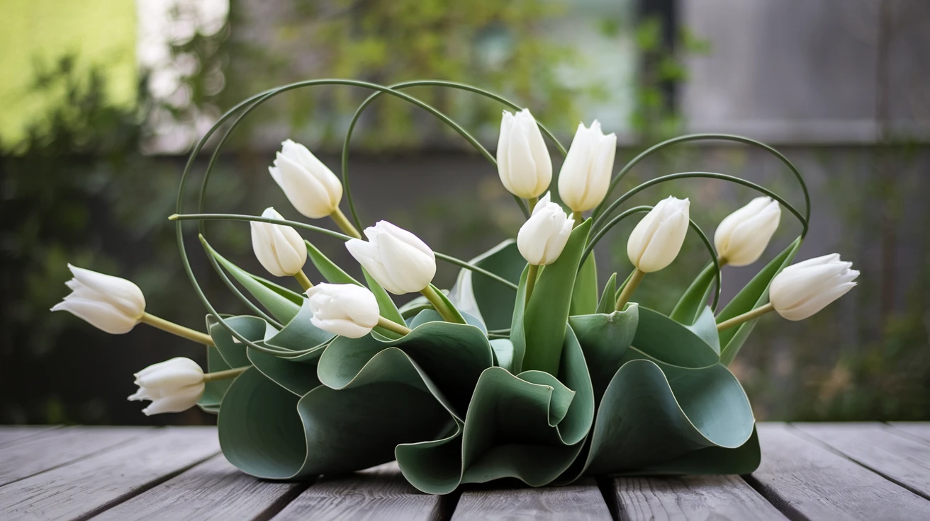 10. White Tulips
