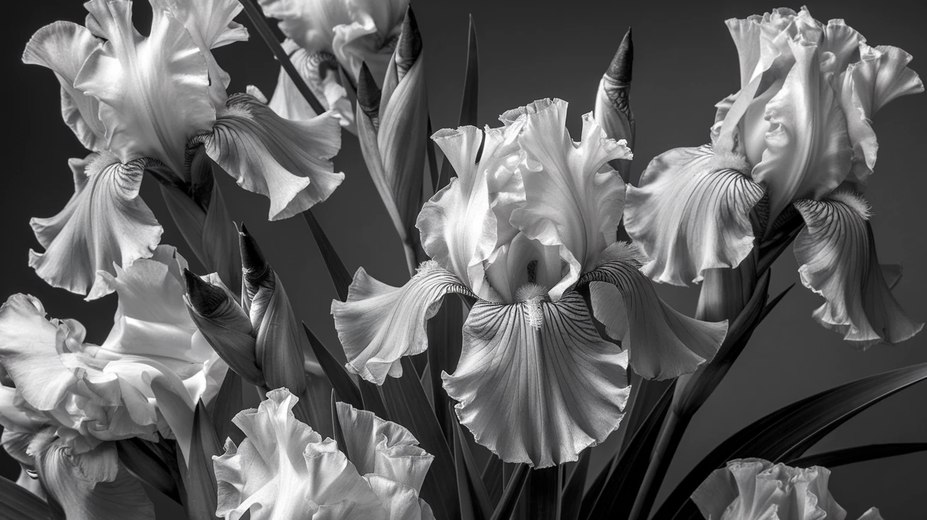 11. White Irises