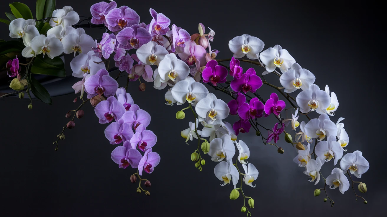2. Cascading Orchid Symphony
