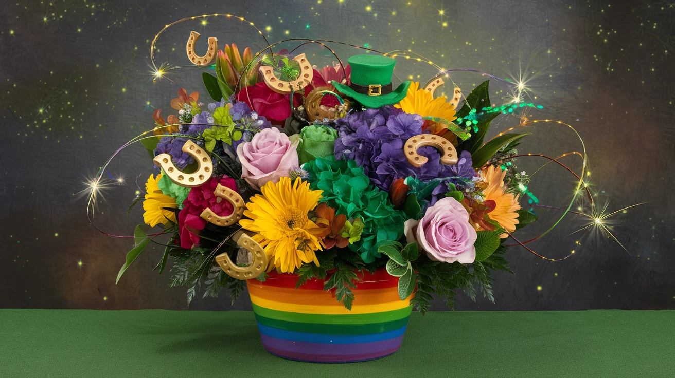 2. Rainbow Lucky Charm Display