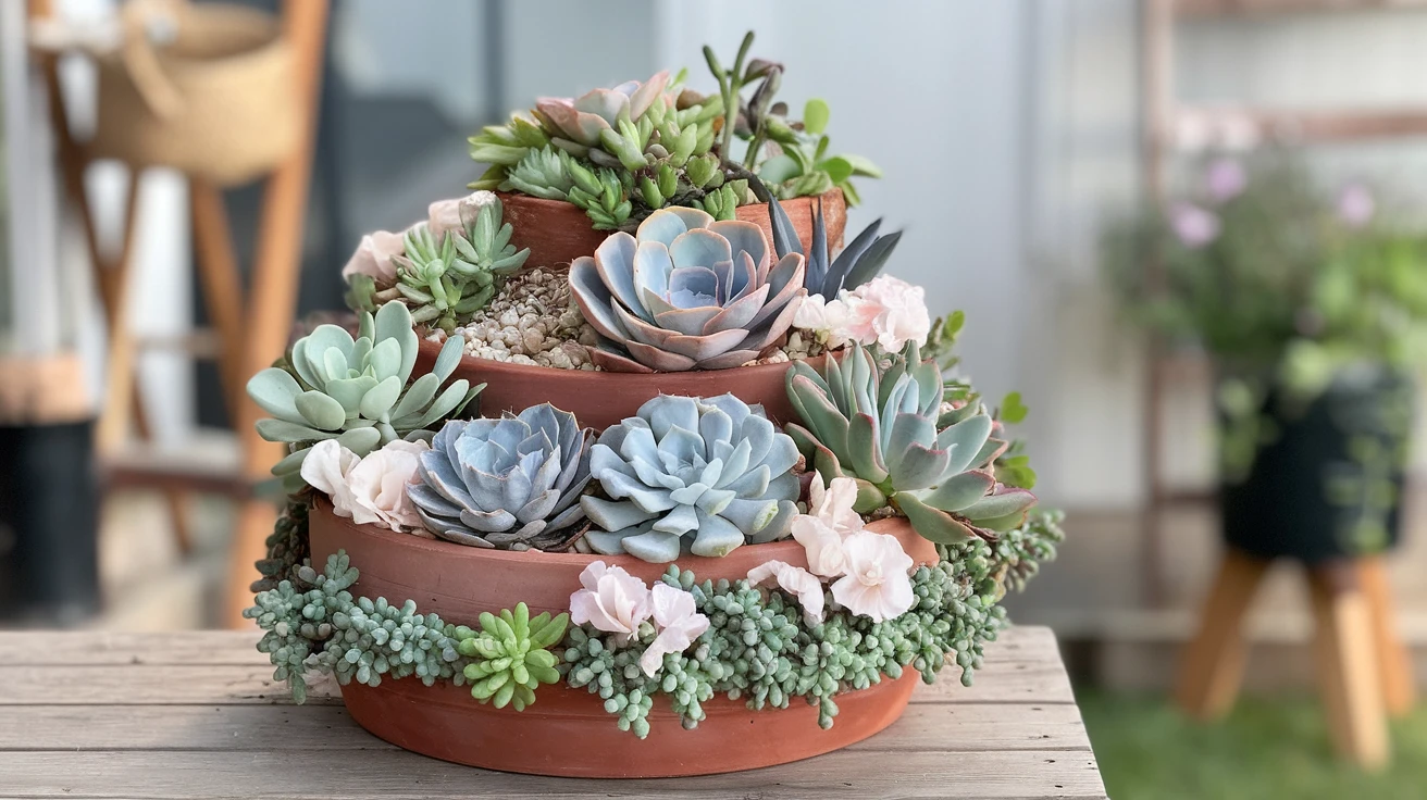 2. Sustainable Succulent Symphony
