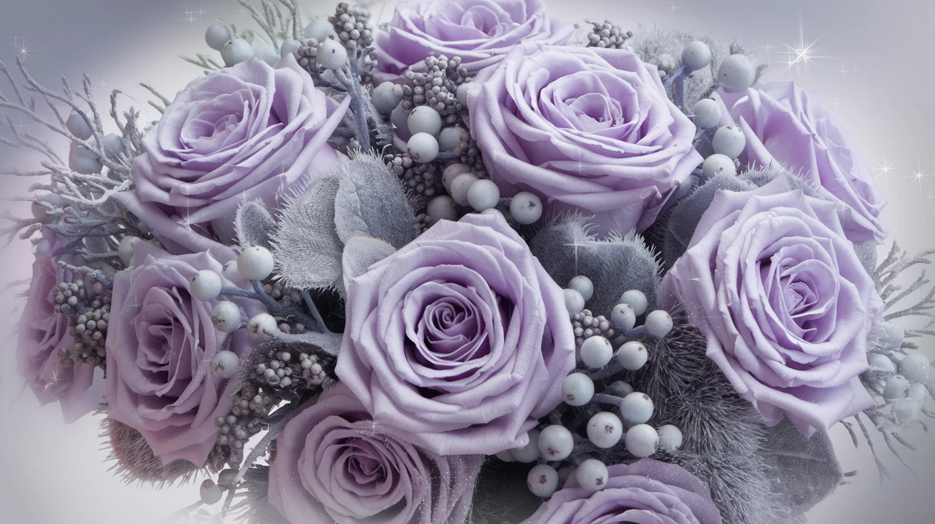 2. Whimsical Silver and Lavender