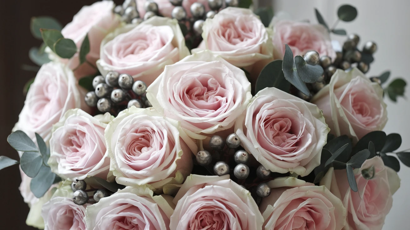 5. Elegant Silver and Pink
