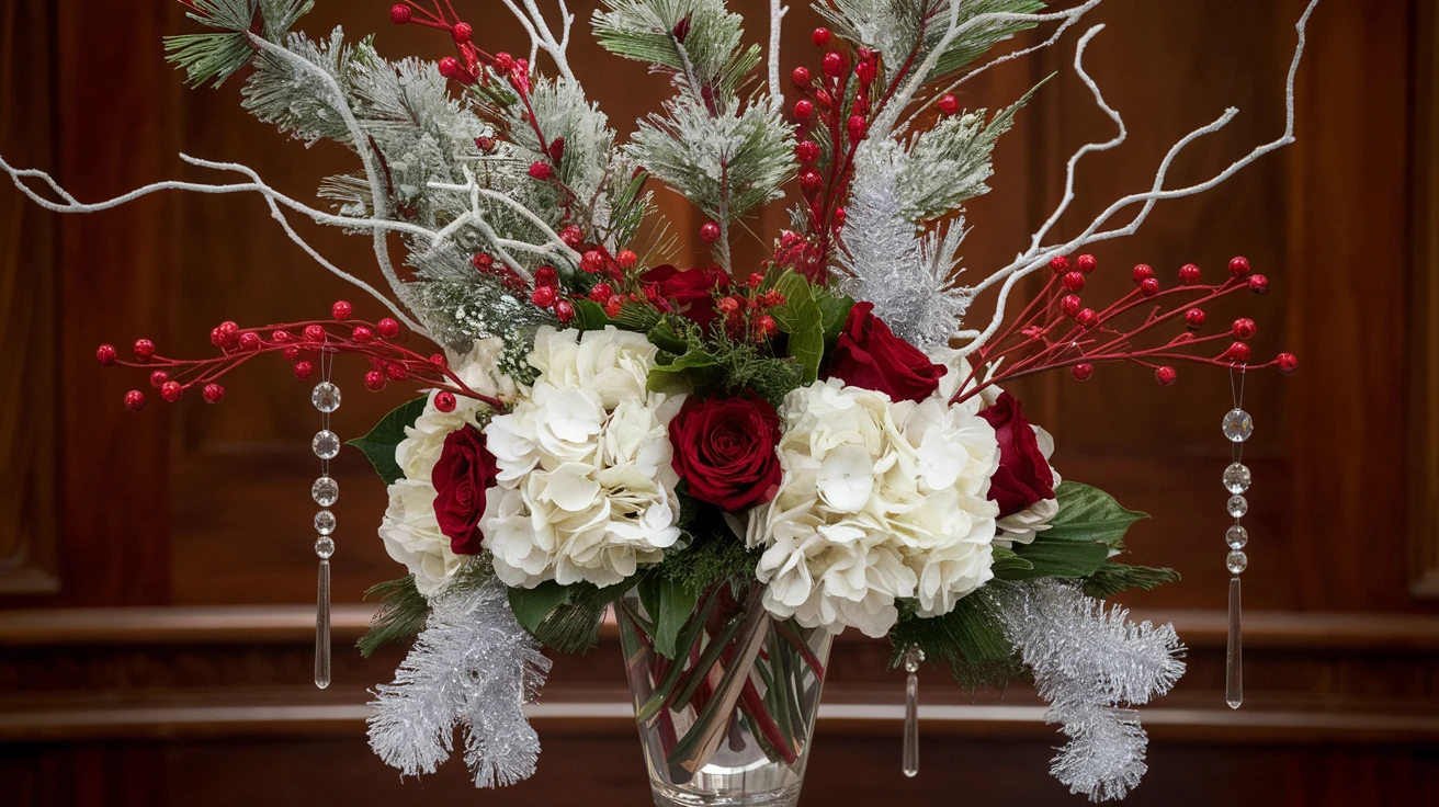 9. Dramatic Tall Arrangements