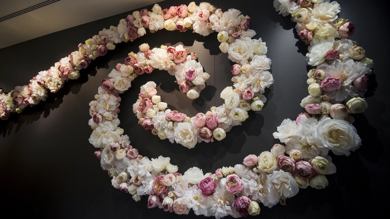 9. Preserved Flower Art Installations