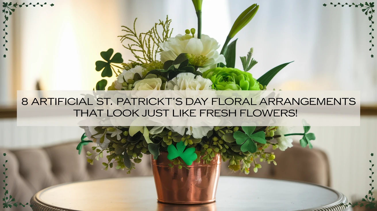 8 Artificial St. Patricks Day Floral Arrangements That Look Just Like Fresh Flowers!