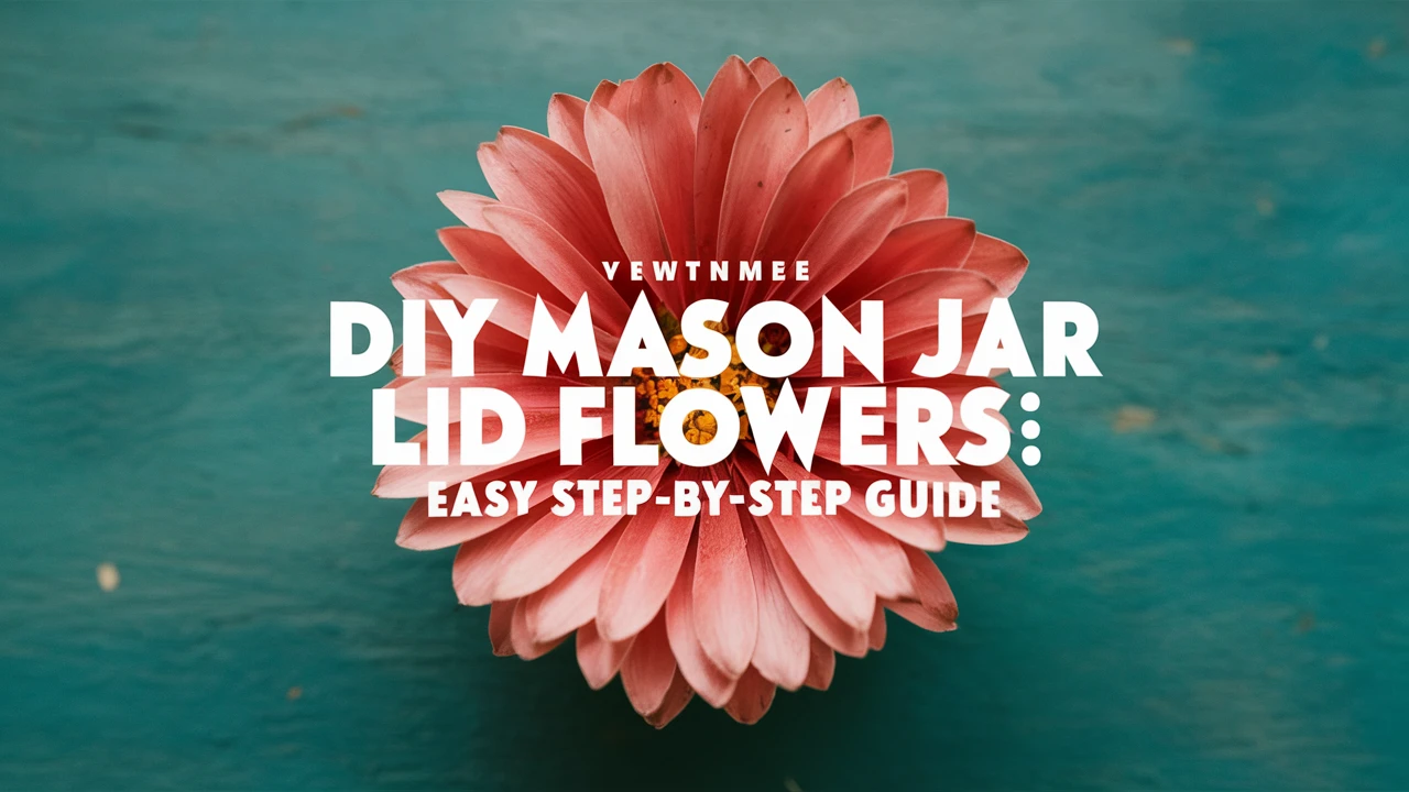 DIY Mason Jar Lid Flowers: Easy Step-by-Step Guide