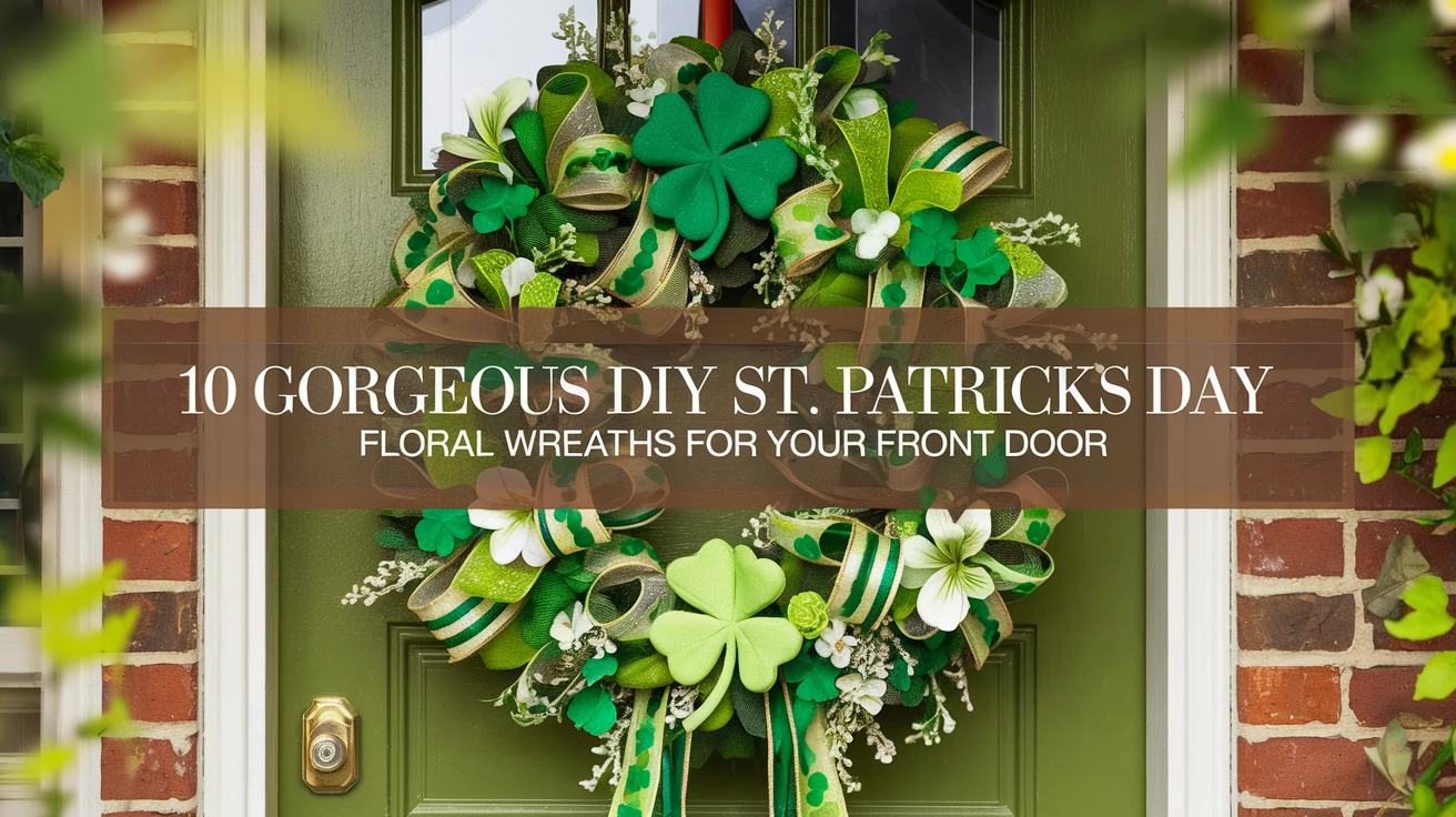 10 Gorgeous DIY St. Patricks Day Floral Wreaths for Your Front Door