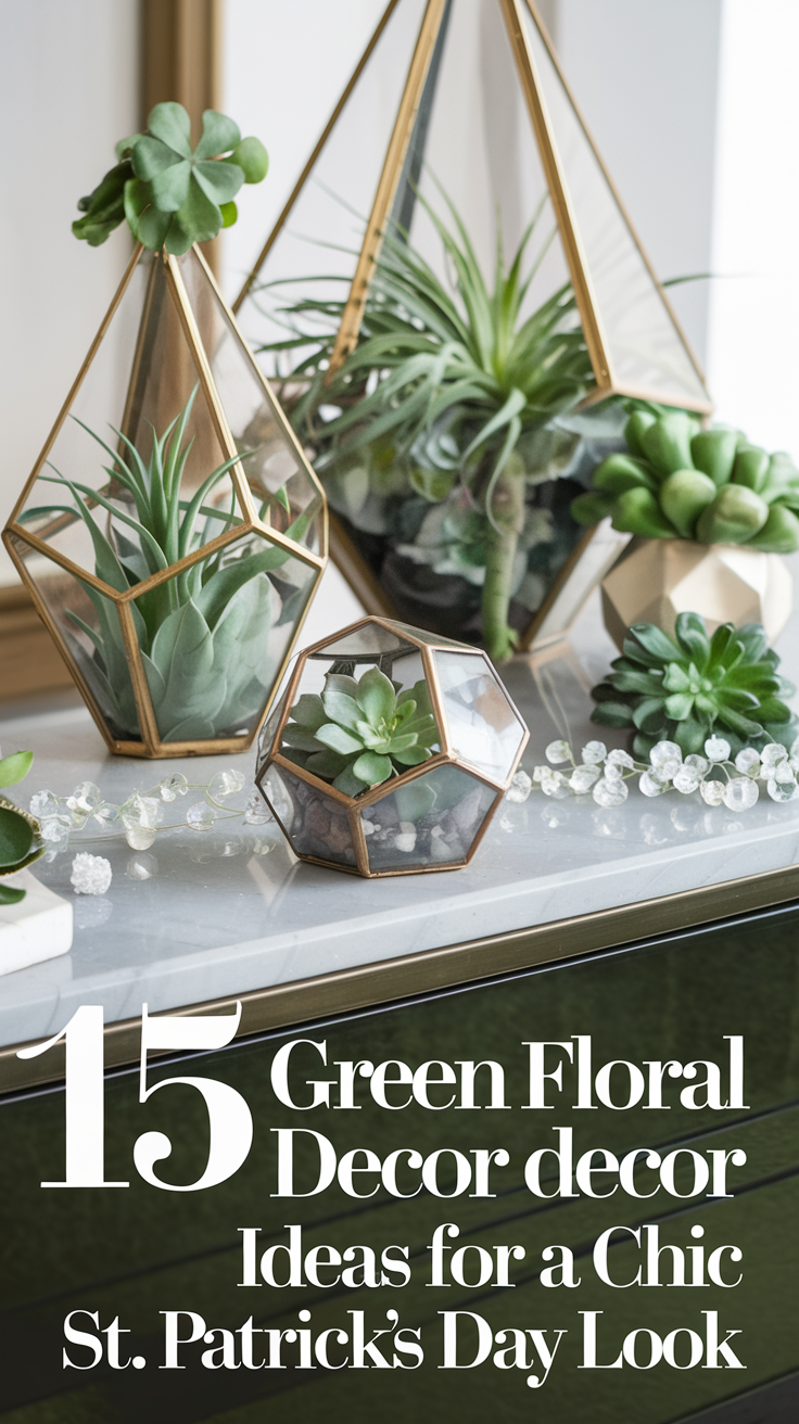 15 Green Floral Decor Ideas for a Chic St. Patricks Day Look
