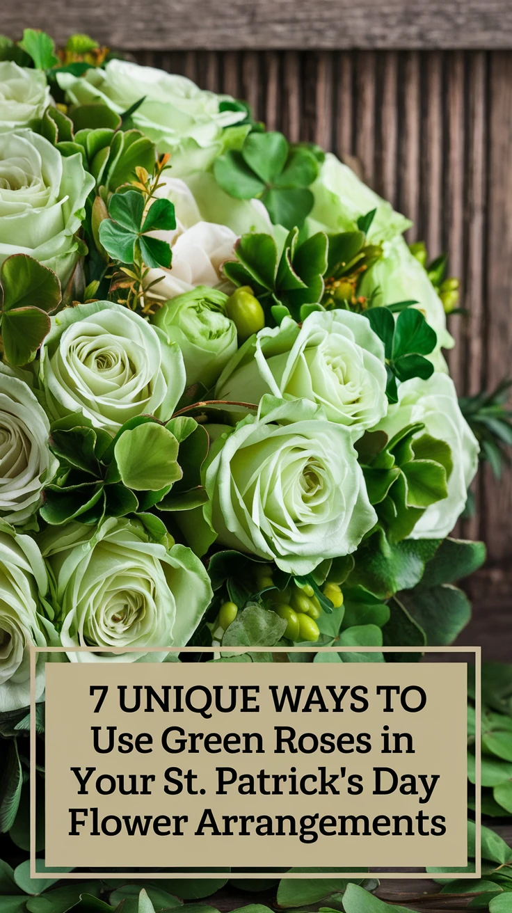 7 Unique Ways to Use Green Roses in Your St. Patrick's Day Flower Arrangements