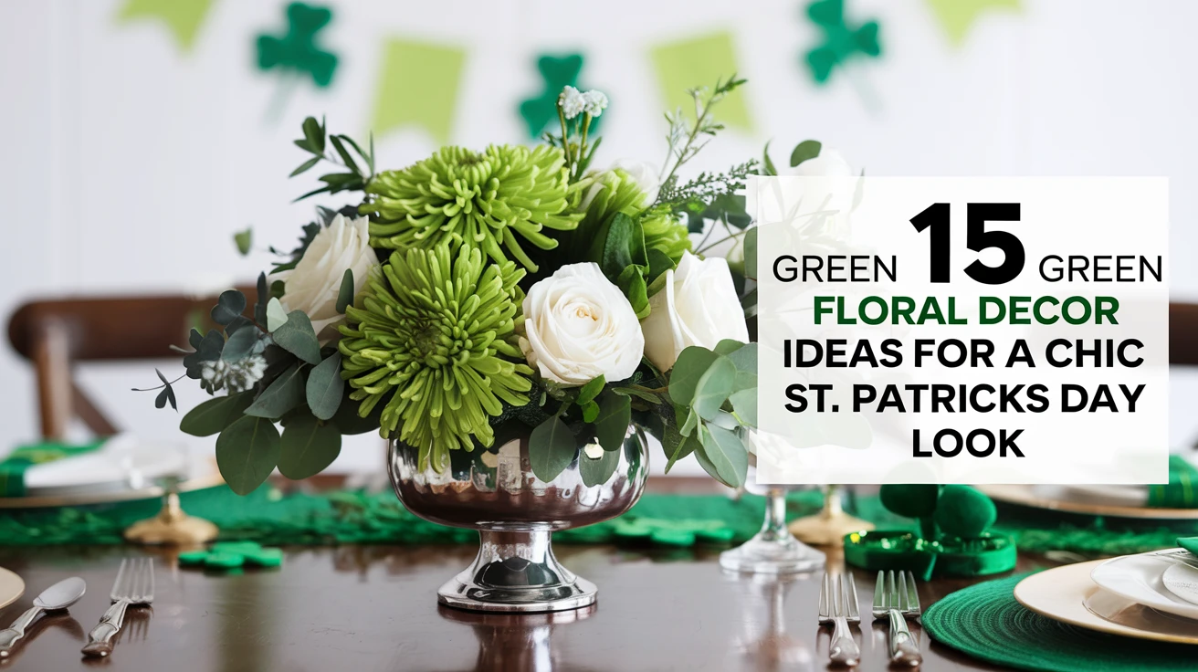15 Green Floral Decor Ideas for a Chic St. Patricks Day Look