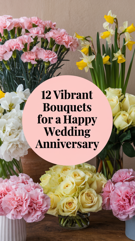 12 Vibrant Bouquets for a Happy Wedding Anniversary