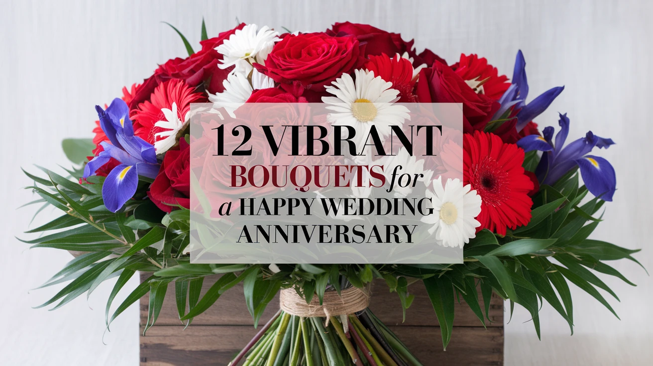 12 Vibrant Bouquets for a Happy Wedding Anniversary