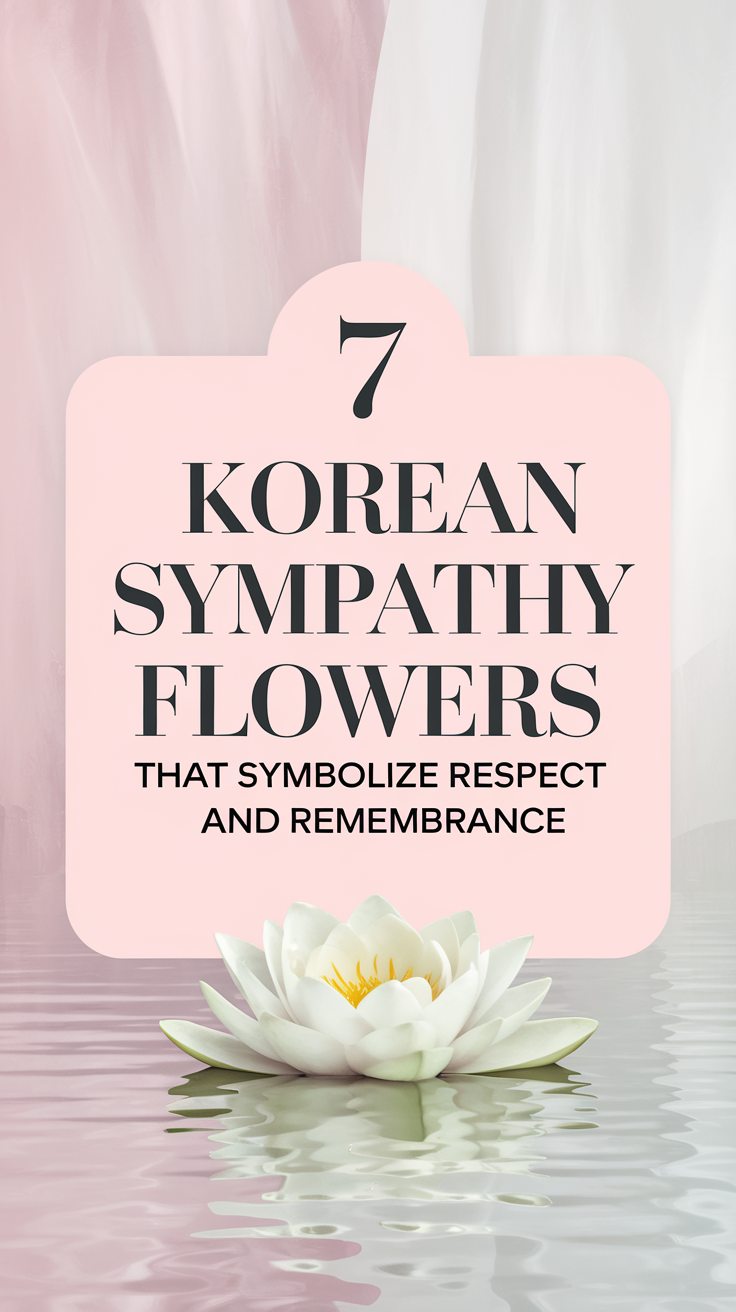 7 Korean Sympathy Flowers That Symbolize Respect and Remembrance