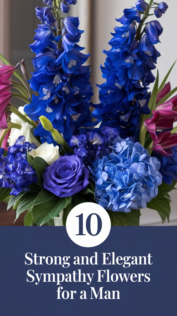 10 Strong and Elegant Sympathy Flowers for a Man
