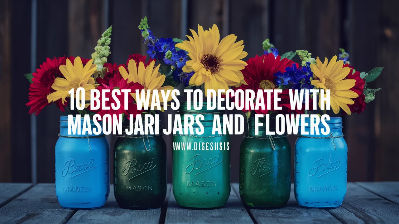 10 Best Ways to Decorate with Mason Jars and Flowers