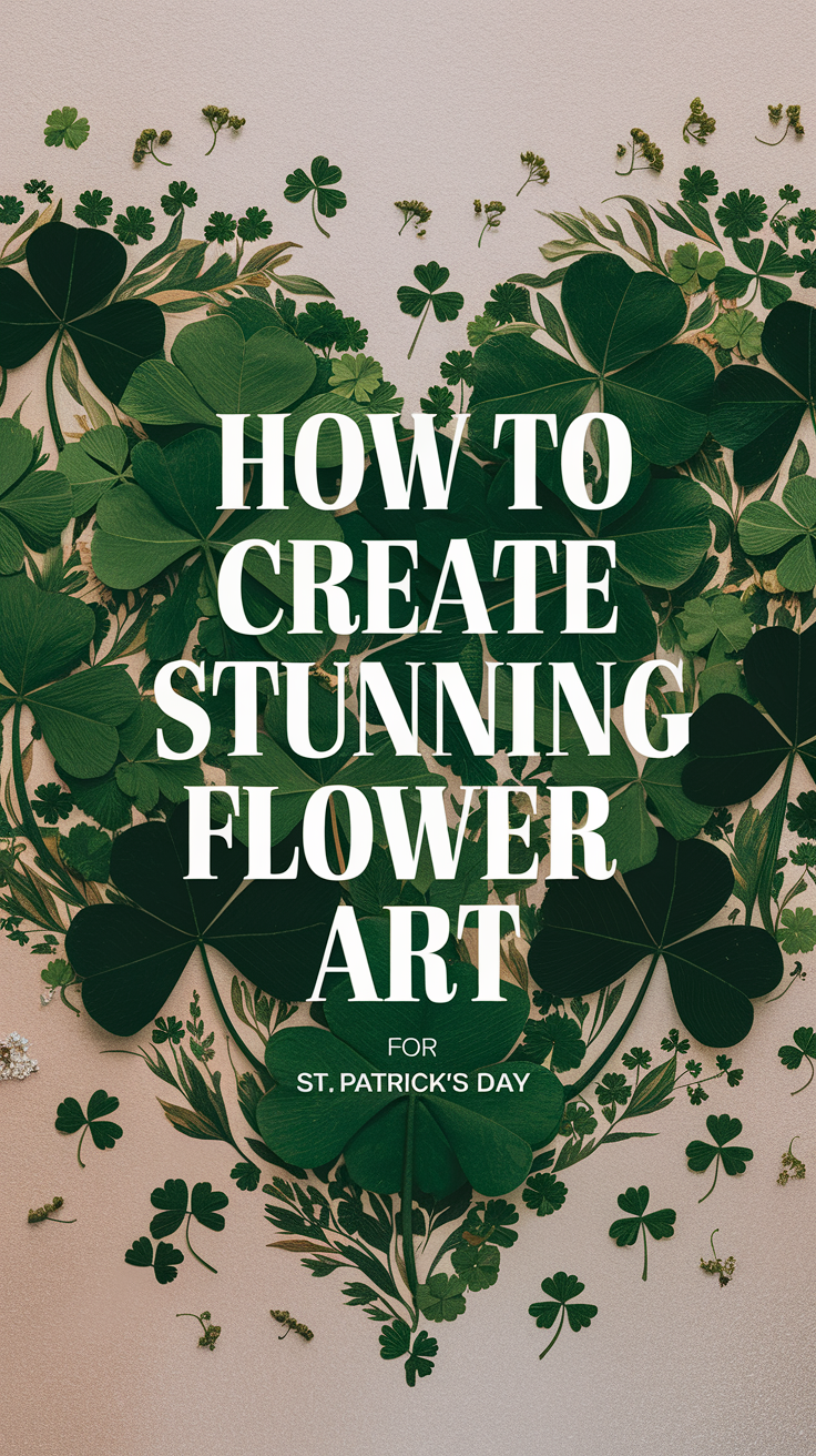 How to Create Stunning Pressed Flower Art for St. Patrick's Day