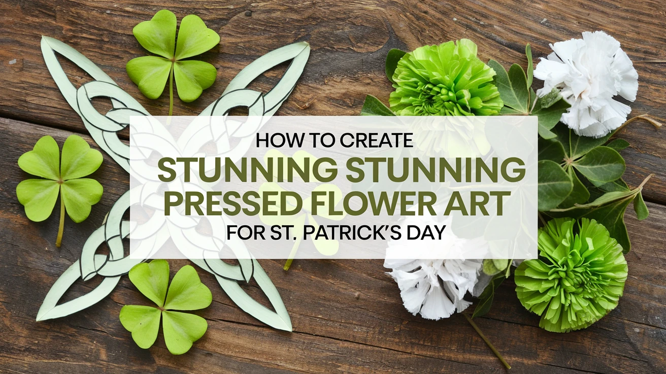 How to Create Stunning Pressed Flower Art for St. Patrick's Day