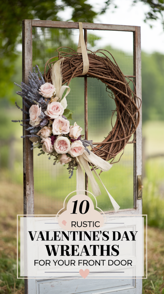 10 Rustic Valentine's Day Wreaths for Your Front Door