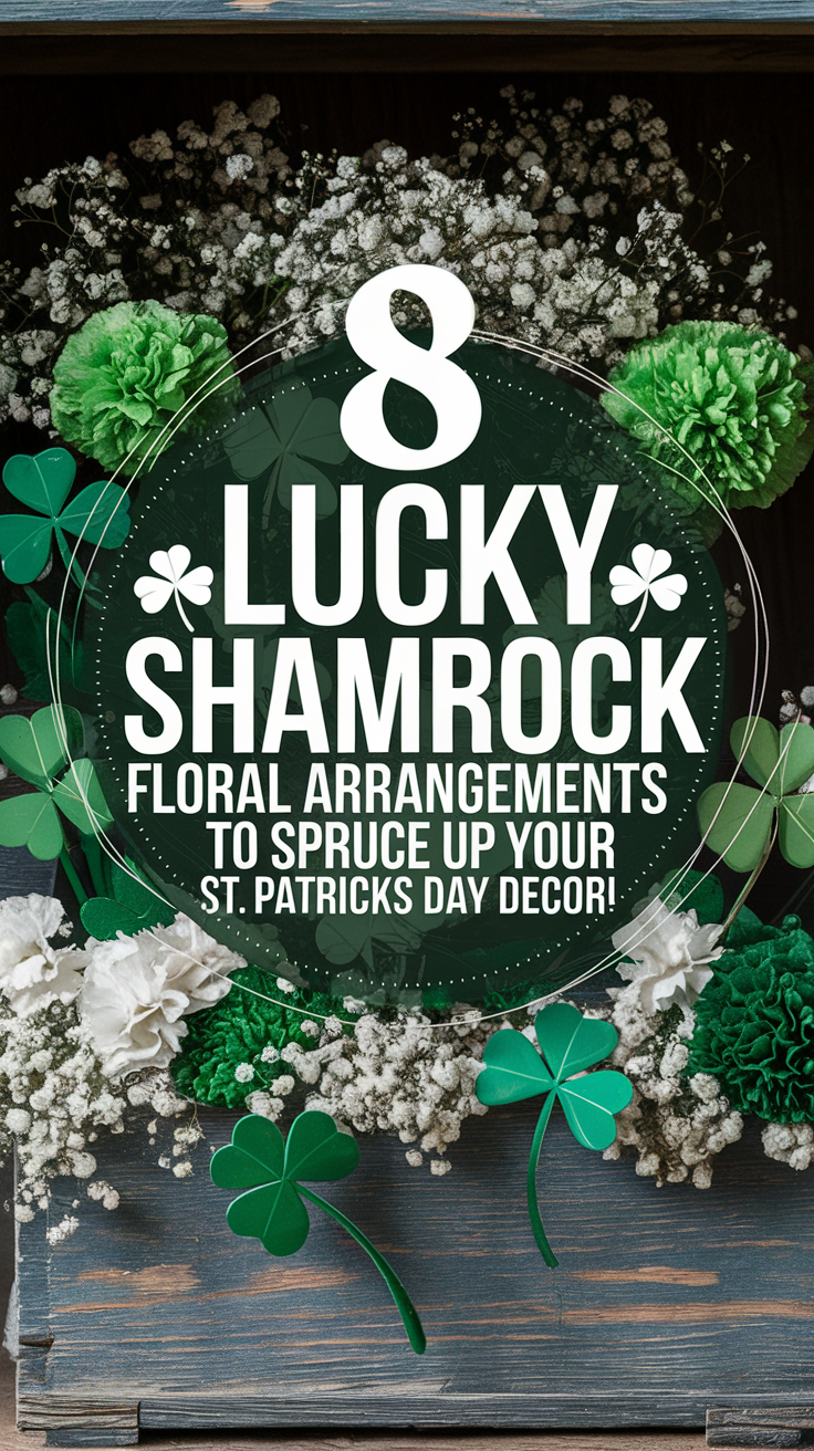 8 Lucky Shamrock Floral Arrangements to Spruce Up Your St. Patricks Day Decor!