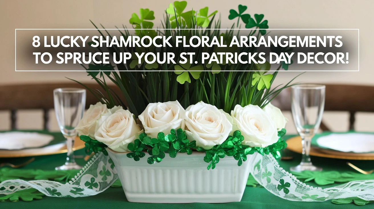 8 Lucky Shamrock Floral Arrangements to Spruce Up Your St. Patricks Day Decor!