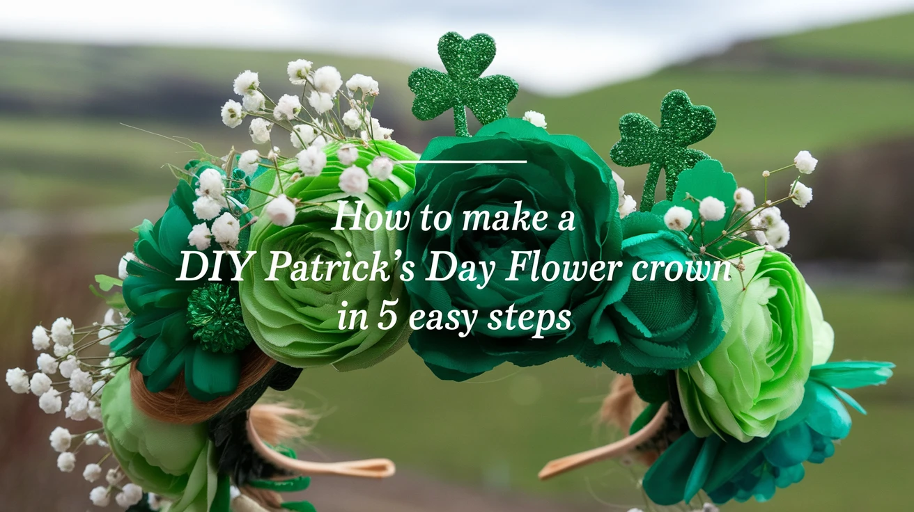 How to Make a DIY St. Patrick's Day Flower Crown in 5 Easy Steps!