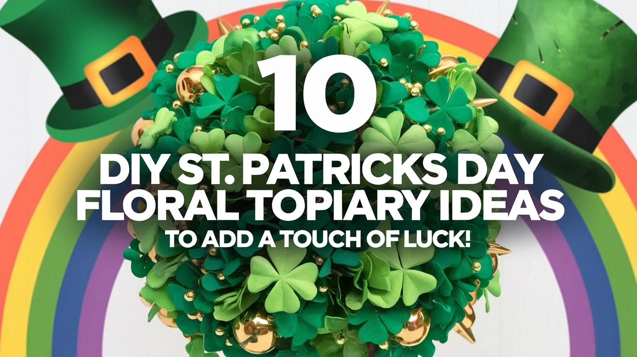 10 DIY St. Patricks Day Floral Topiary Ideas to Add a Touch of Luck!