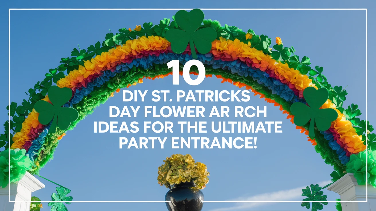 10 DIY St. Patricks Day Flower Arch Ideas for the Ultimate Party Entrance!