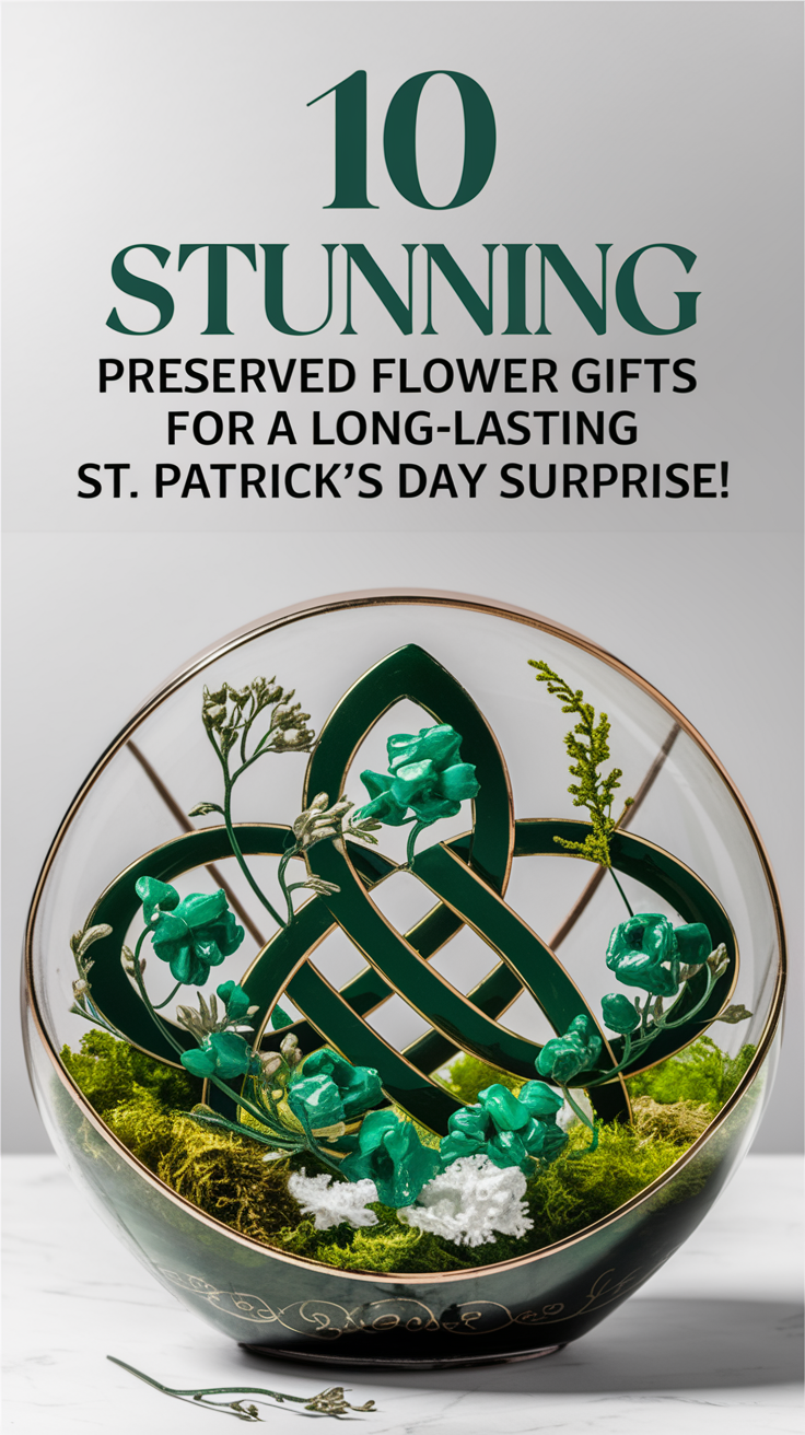 10 Stunning Preserved Flower Gifts for a Long-Lasting St. Patrick's Day Surprise!