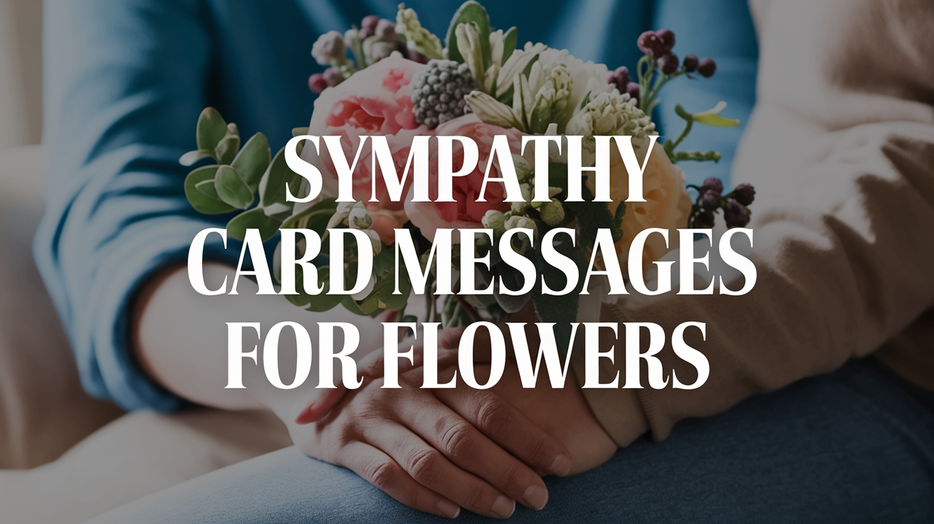 15 Sympathy Card Messages That Perfectly Complement Flowers