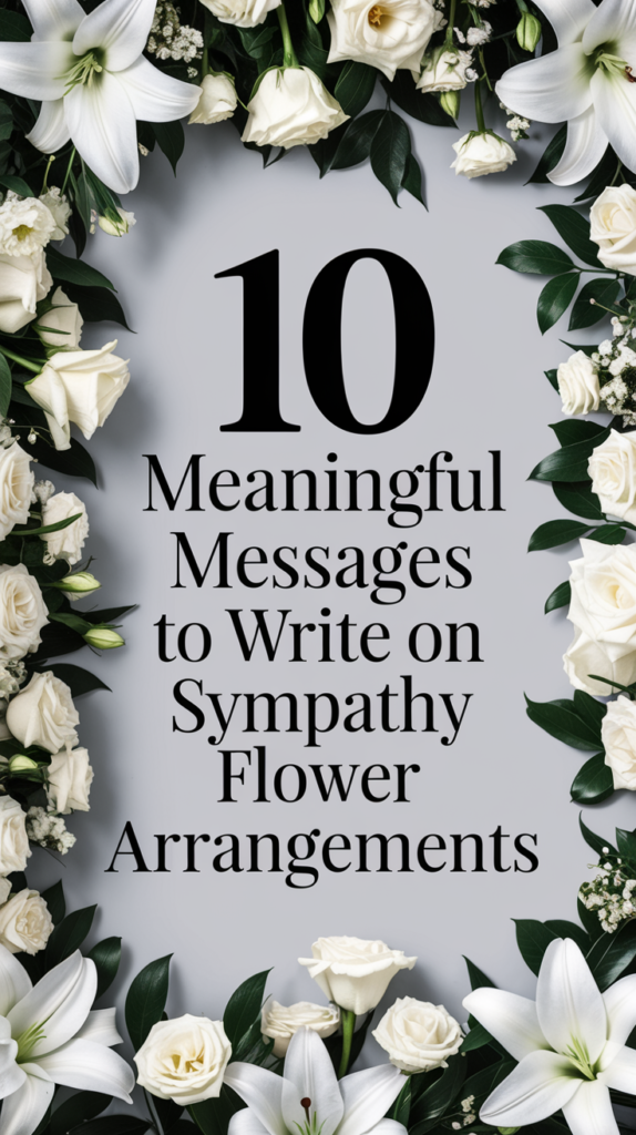 10 Meaningful Messages to Write on Sympathy Flower Arrangements