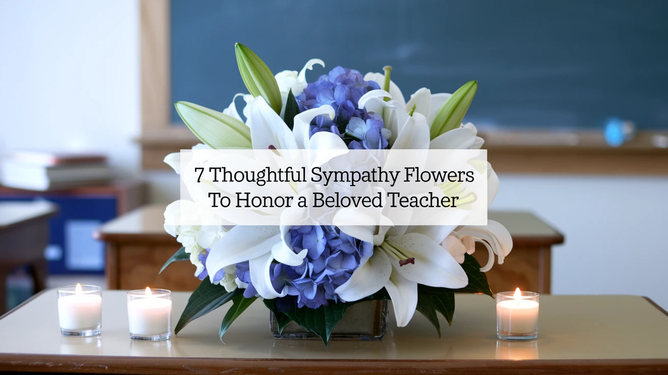 7 Thoughtful Sympathy Flowers to Honor a Beloved Teacher