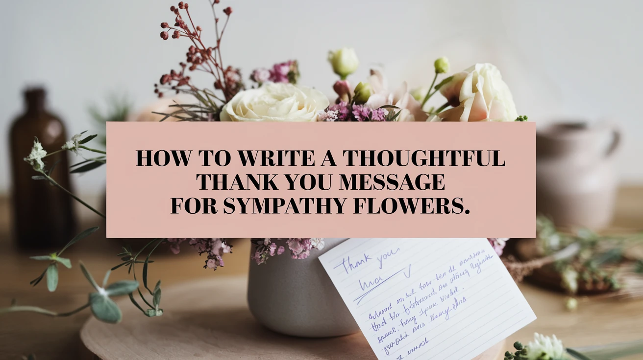 How to Write a Thoughtful Thank You Message for Sympathy Flowers
