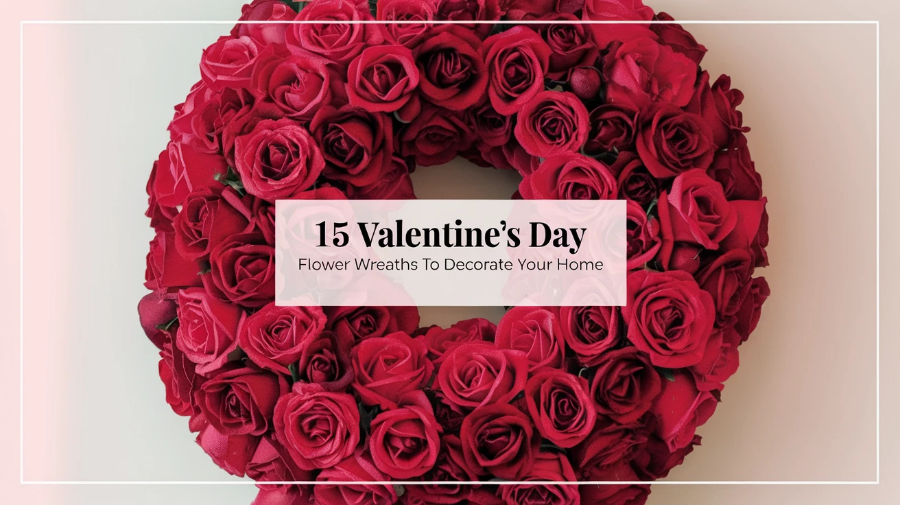 15 Valentine's Day Flower Wreaths to Decorate Your Home
