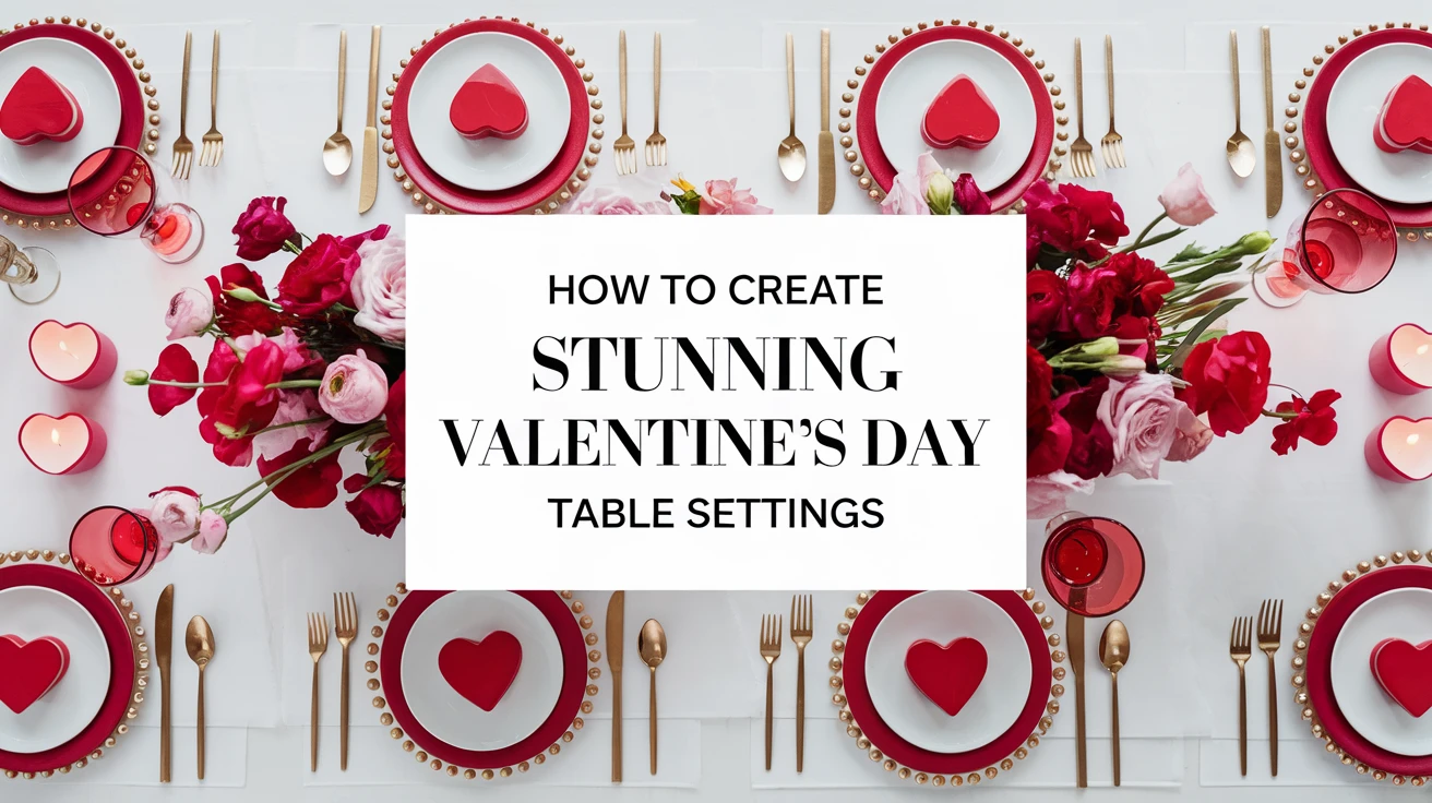 How to Create Stunning Valentine's Day Table Settings